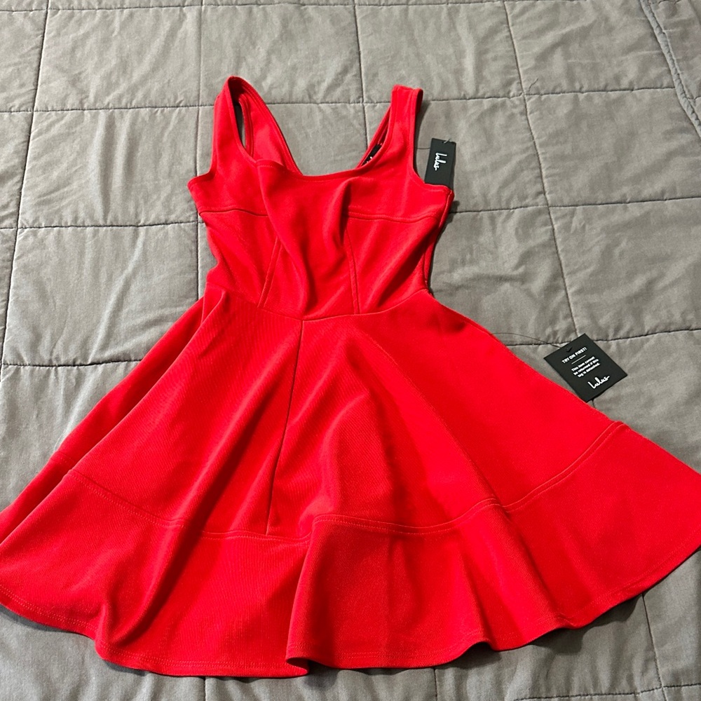Lulu's Vibrant Red Mini Dress